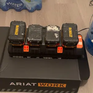 Product Review of Amityke DCB104 Replacement for Dewalt Multi-Battery Charger Station 4-Port Efficient Charging 12V 20V Batteries Dual USB Ports LED Indicator Portable Power Tool Accessories from s**6