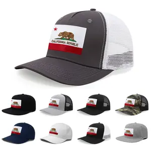 International Tie State Hat for Men and Women Adjustable Snapback Trucker Baseball Cap with Embroidered California State Patch One Size Fits Most