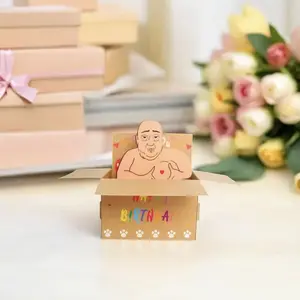 3D Pop-Up Funny Birthday Card, Humorous Greeting Card with 3D Effect