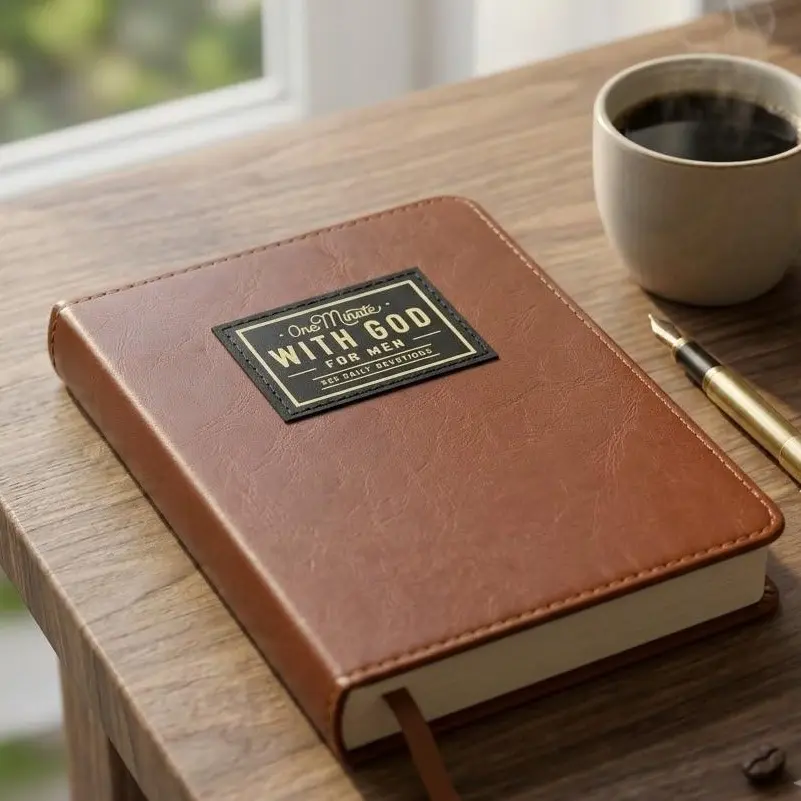 365 days journal,Daily Faith Notebook for Men,A6 Faux Leather Pocket Prayer Journal,365 Daily Reflection , Morning Writing Planner,Compact Office Stationery Notebook,Inspirational Gift for Dad&bf,Husband & Coworker memorial day deal