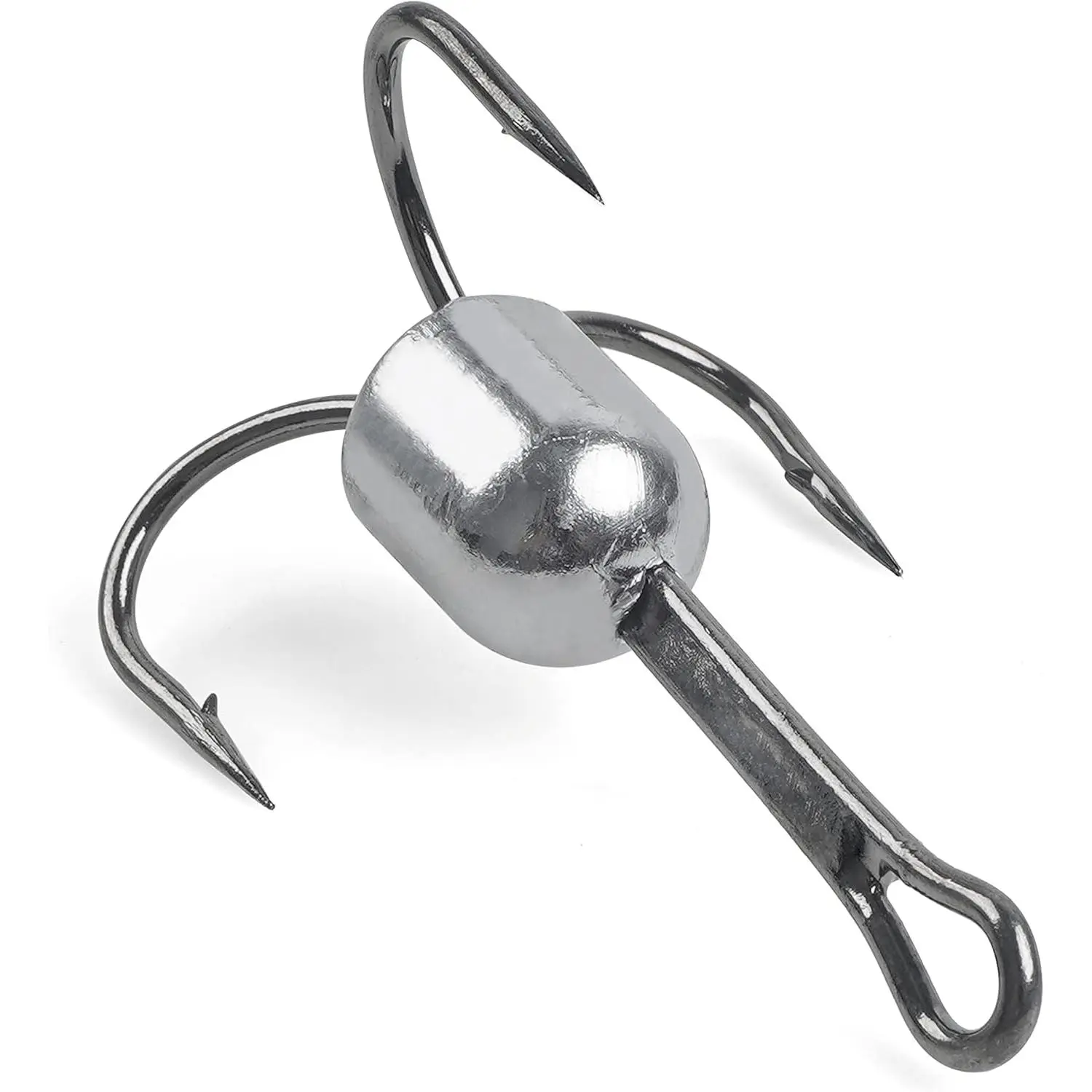 Snagging Weighted Treble Hooks  5pcs Large Fishing Saltwater Bunker Snag Hook for Tuna Swordfish Striper Halibut Trolling 5/0 6/0 8/0 10/0
