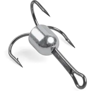 Snagging Weighted Treble Hooks  5pcs Large Fishing Saltwater Bunker Snag Hook for Tuna Swordfish Striper Halibut Trolling 5/0 6/0 8/0 10/0