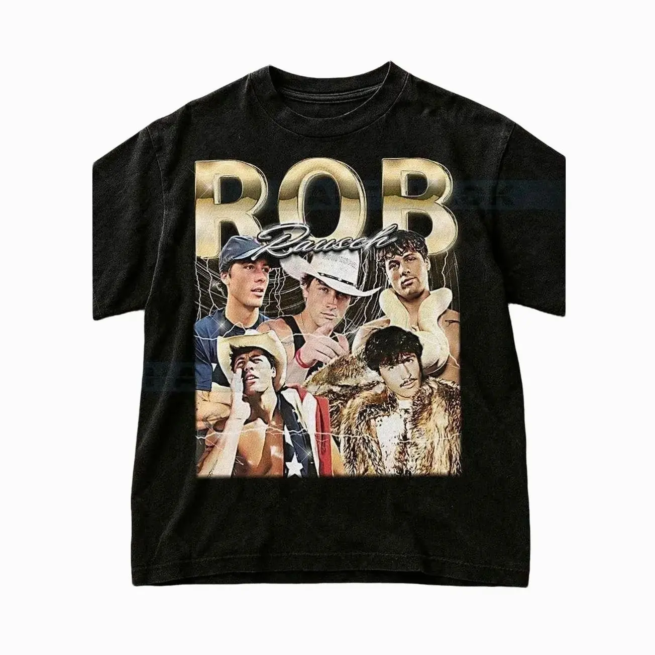 Rob Rausch Bootleg Shirt, Vintage TV Star Athlete Performer Reality Star Tee