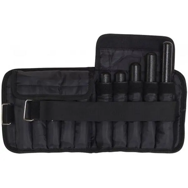 Adjustable Ankle Weights, 10 lbs Pair with Padded Cuffs, Removable Body Weights and Secure Strap for Fitness & Strength Training