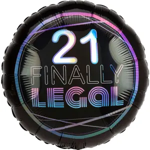 "Finally 21" Milestone Birthday Foil Balloon