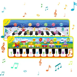 Multifunctional Children Piano Pedal Mat, Multi-Instrument Sound Effects, Record & Playback, Waterproof Non-Slip, Portable Foldable Toy