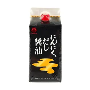 KAMADA Japanese Garlic Soy Sauce 200ml - Umami Dashi Broth, Savory Marinade for Grilling, Meat, Stir-fry
