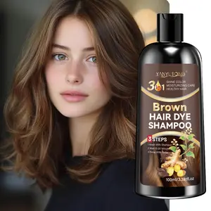 Natural Hair Dye Shampoo Conditioner Rinse, Herbal Ingredients, Ginseng Extract, Plant Care, Haircare, Moisturizing, Hydrating, Winter Essential
