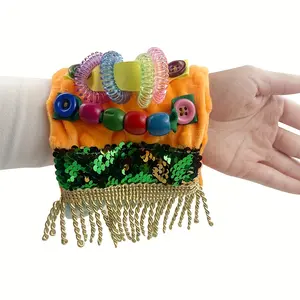 Adult Dementia Products, Elderly Fidget Blanket, Alzheimer's Fidget Wristband, Sensory Bracelet Toy for Seniors, Dementia Gift for the Elderly