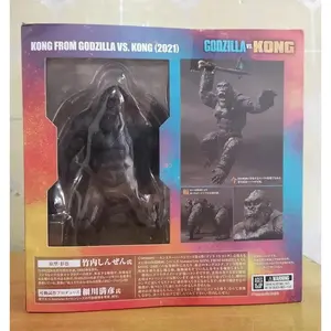 14CM 2021 King Kong Vs Godzilla Action Figure Movie Model Movable Joints Chimpanzees Gojira Figma Toys For Children Kids Gifts
