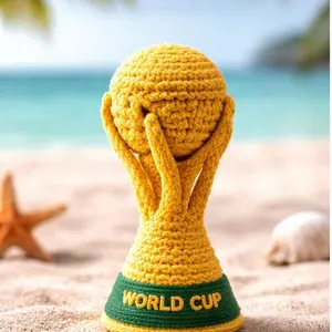 Crochet World Cup Trophy Mini Decor / Gift / Desk Charm