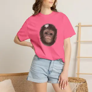 Baby Monkey Face T-Shirt | Cute Portrait Tee