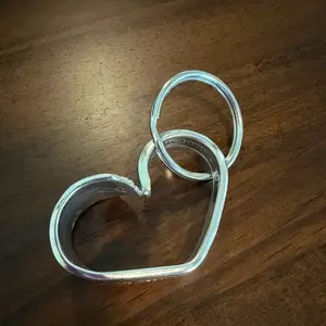 Silverware Heart Keychain