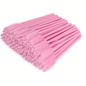 50Pcs Disposable Eyebrow Brushes, Micro Eyelash Brush, Mascara Wands, Spoolies For Lash Extensions, Makeup Eyebrow Tool (50 Pcs)