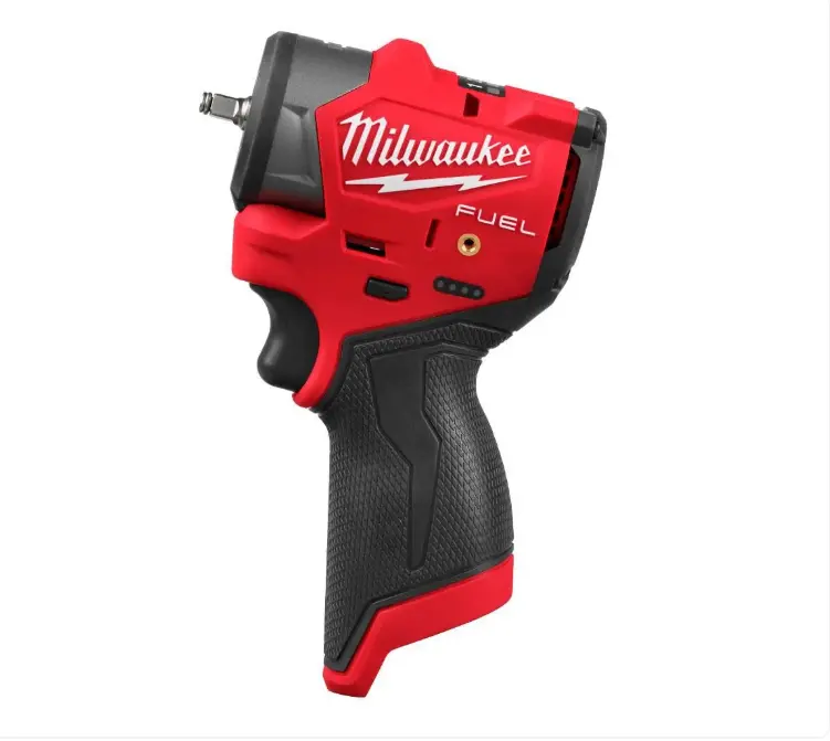 Milwaukee M12 FUEL 1/4 in Subcompact Impact Wrench, 1.5 lbs, 100 ft-lbs, 4-Mode, 4.4 in, with Friction Ring (Bare Tool)