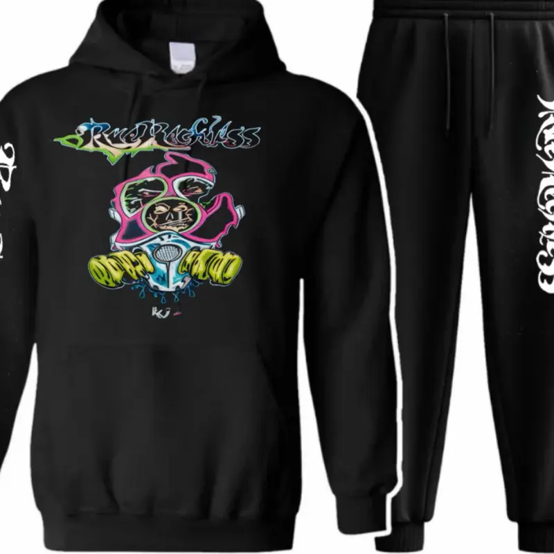 Two piece official rue color mashup jogger set