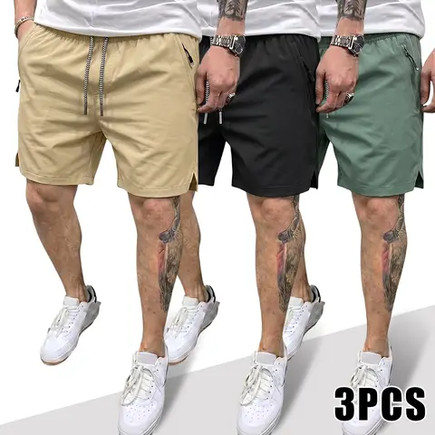 Men's 5-in Inseam Athletic Fit Dry Fit Sports Shorts - Quick Dry, Breathable, Lightweight, Moisture-Wicking Fabric, 2 Side Pockets, Flexible, High Performance, Low Drag, Heat-Wicking Training Bottoms for Gym, Running, Heat-Wicking Men's Sports Shorts, Hig