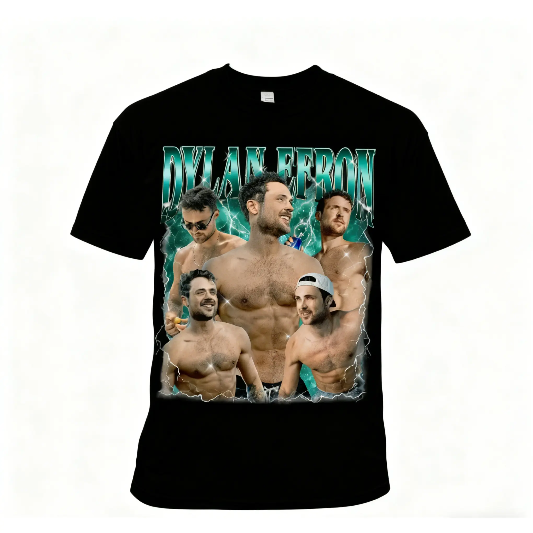 Dylan Efron 90s For Graphic Tee Shirt  Homage Fan Retro  Reality Show Star y2k cotton fashion Streetwear Comfort Shortsleeve Casual Christmas Present Ideas