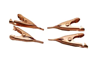 Solid Copper Alligator Clips (4 pack) - Soldering Heat Sink & DIY Test Clip Wire Connector