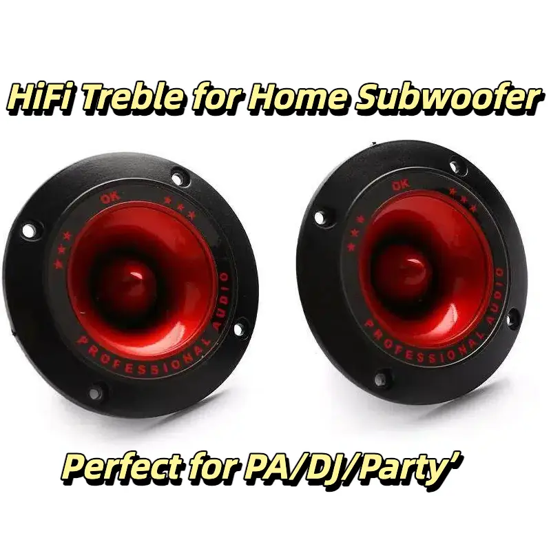 Piezoelectric Tweeter Speaker Set 3-Inch Ceramic Treble Loudspeaker for Home Audio PA and DJ Sound Portable Home Audio Accessory for Desk Setup Party Travel and Gift Ideas