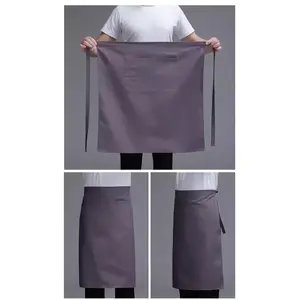Apron pack of 3 Half Length Canvas Restaurant Waiter/ess & Bartender Black Color