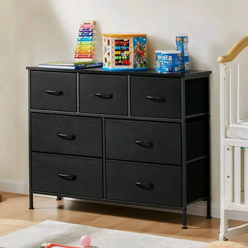 7-Drawer Fabric Storage Organizer Dresser for Bedroom and Living Room