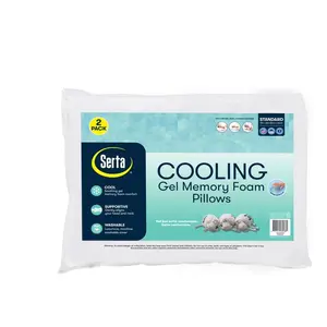 Serta Cooling Gel Memory Foam Bed Pillow, Set of 2