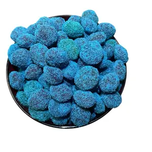Boujee Munchies Sour Blue Raspberry Gushers Candy Snack Sweet Bonbon Sweet Bonbon Bite Tangy
