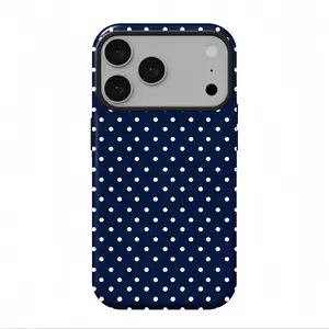 blue polka dots iPhone case, suitable for iPhone17 ProMax,16Promax, Pro,plus，15,14,13.Premium phone case | Shockproofprotective phone case |Smart phone case, a gift for girls