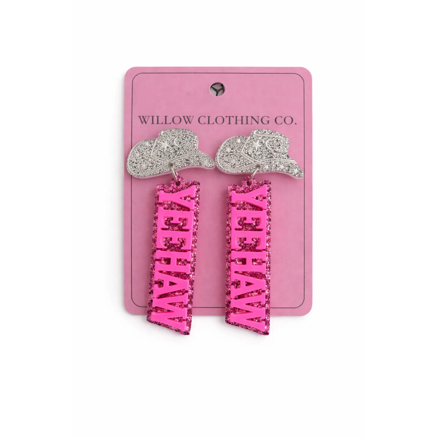 Yee Haw Beaded Cowgirl Boot Drop Earrings
