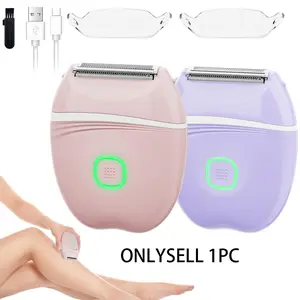 Rechargeable Stainless Steel Razor, Multipurpose Hair Remover for Armpits, Bikini Line, Legs & Arms, USB Rechargeable, Portable Design, Shaver Women, Cordless Portable Shaver