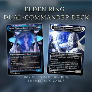 Elden Ring Themed Proxy Dual-Commander Deck, Azorius Control/Voltron, 100+Cards. Elden Ring Themed Proxy Dual-Commander Deck, Azorius Control/Voltron, 100+Cards.