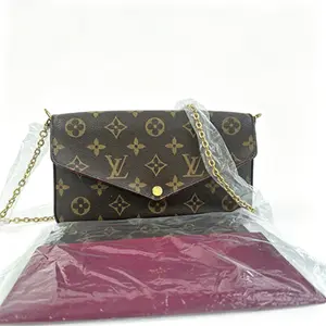 Pre-owned Louis Vuitton Monogram Canvas Chain Shoulder Bag Pochette Felicie D0093