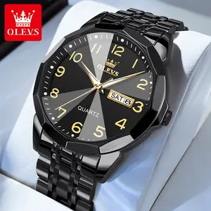 OLEVS men's watch flagship new multi-function casual watch luminous waterproof dual calendar men's watch 9970