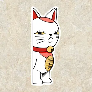 Dandadan Turbo Granny Cat Vinyl Peeker Car Sticker