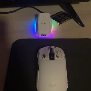 YEAH MAGIC Tyrfing V1 Wireless Gaming Mouse with RGB Charging Dock, 12K DPI, 59g Ultra-Lightweight, Tri-Mode Connectivity, 300mah Battery, Ergonomic, 1K Report Rate, With Magnetic Dock