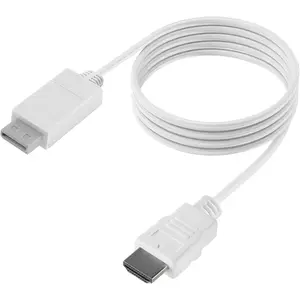5ft WII to HDMI Converter  Adapter,for use with  1080P Devices with an HDMI Port,Compatible with WII,U,HDTV,  (White)
