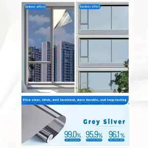 Sunscreen and heat-insulating window film, one-way privacy window film, electrostatic adsorption window film, sunshade film for home, office, bathroom, and car windows.