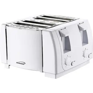 Brentwood 4-Slice Cool Touch Toaster - White