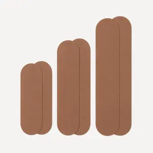 Reusable Pre-Cut Silicone Breast Lift Tape, 6 Skin-Tone Body Tape Strips for Strapless, Backless, Low-Cut Dresses & Tops, Soft Thin Adhesive Support for Everyday Outfit Styling