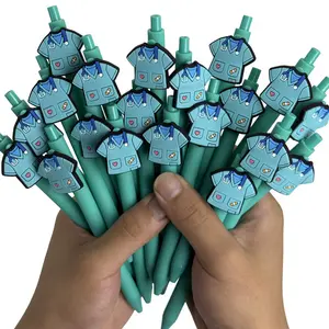 5/15/25pcs Minimally designed medical and nursing doctors' retractable ballpoint pens, Pen Set, campus design, new school season doctor series, press type neutral pens, color random
