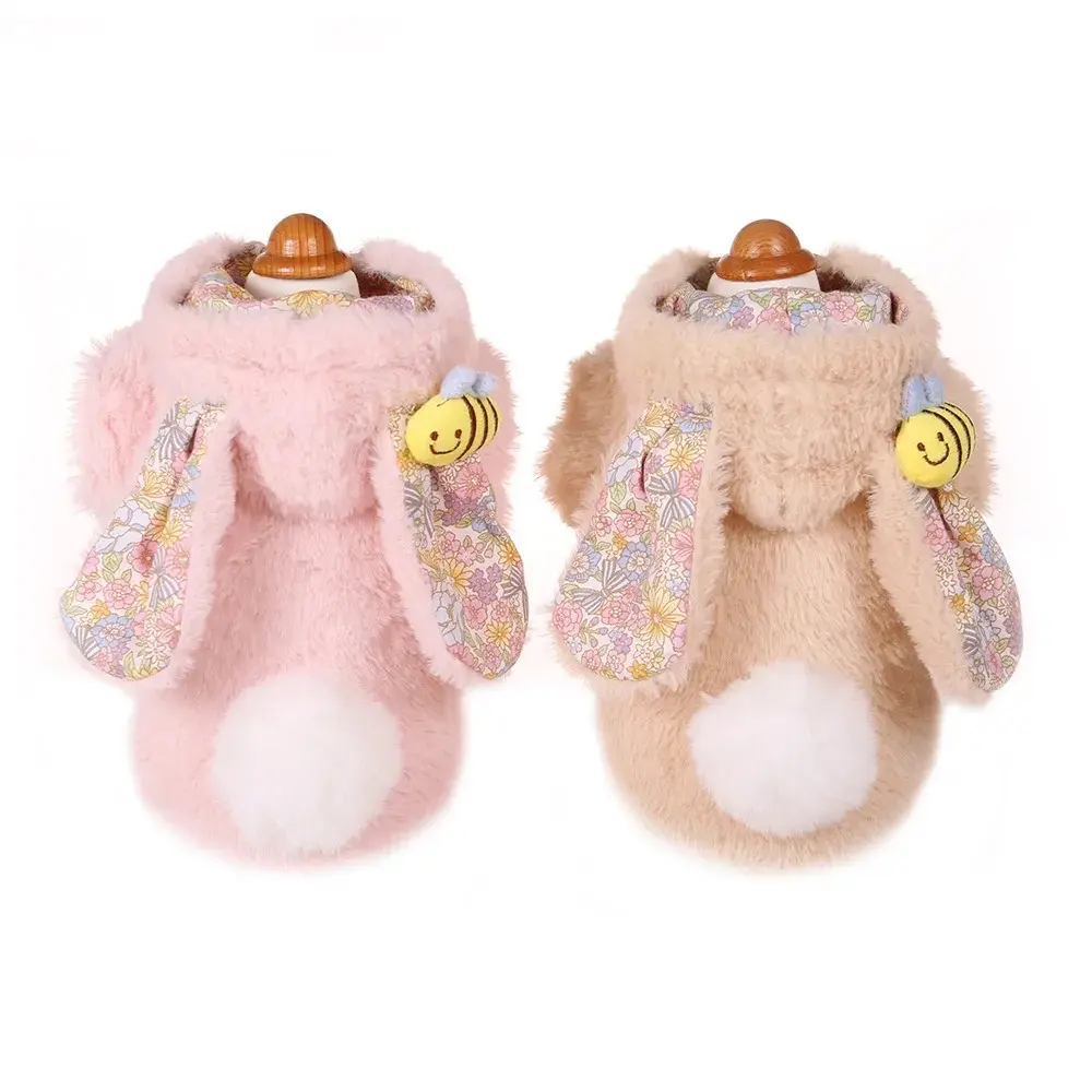 Chuchi Choo Adorable rabbit ears dog autumn winter clothes warm dog hoddies
