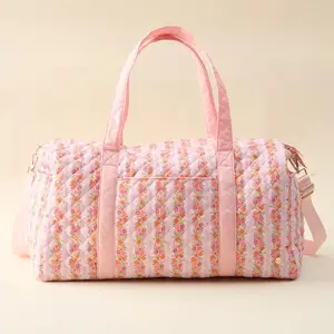 On-The-Go Quilted Weekender Bag-Petal Parade Pink