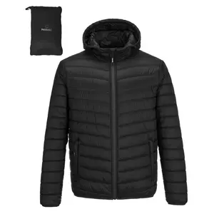 Outdoor Ventures Mens Lightweight Packable Hooded Puffer Jacket Insulated Winter Coat windbreaker for Snow Ski Traveling