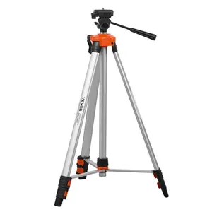 Laser Level Tripod, 20 Thread Mount, 27.36-68.11 inch Height Adjustment with Integrated Level Bubble Lightweight Laser Scanner Stand, Retractable Legs Aluminum Tripod for Stable Measurement