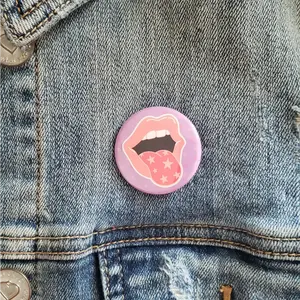 Rockstar Tongue Pinback Button