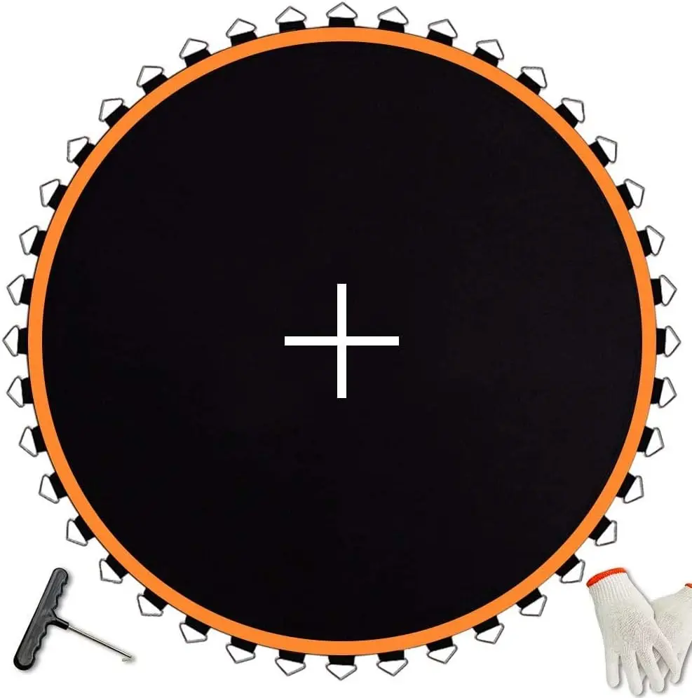 Trampoline Mat Replacement for 12ft Round Frame - Fits 72 V-Rings & 5.5” Springs - Mat Diameter 127in, Reinforced, UV-Resistant - Not Fit 14ft