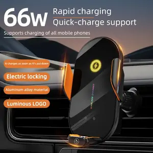 Smart Sensor Car Wireless Charging Mount - Infrared Sensor Automatic Clamping, Usable When Battery Power is Off, 360 Rotatable Air Vent Mount, Car Infrared Sensor Charger, Suitable for iPhone, Samsung, and All Smartphones