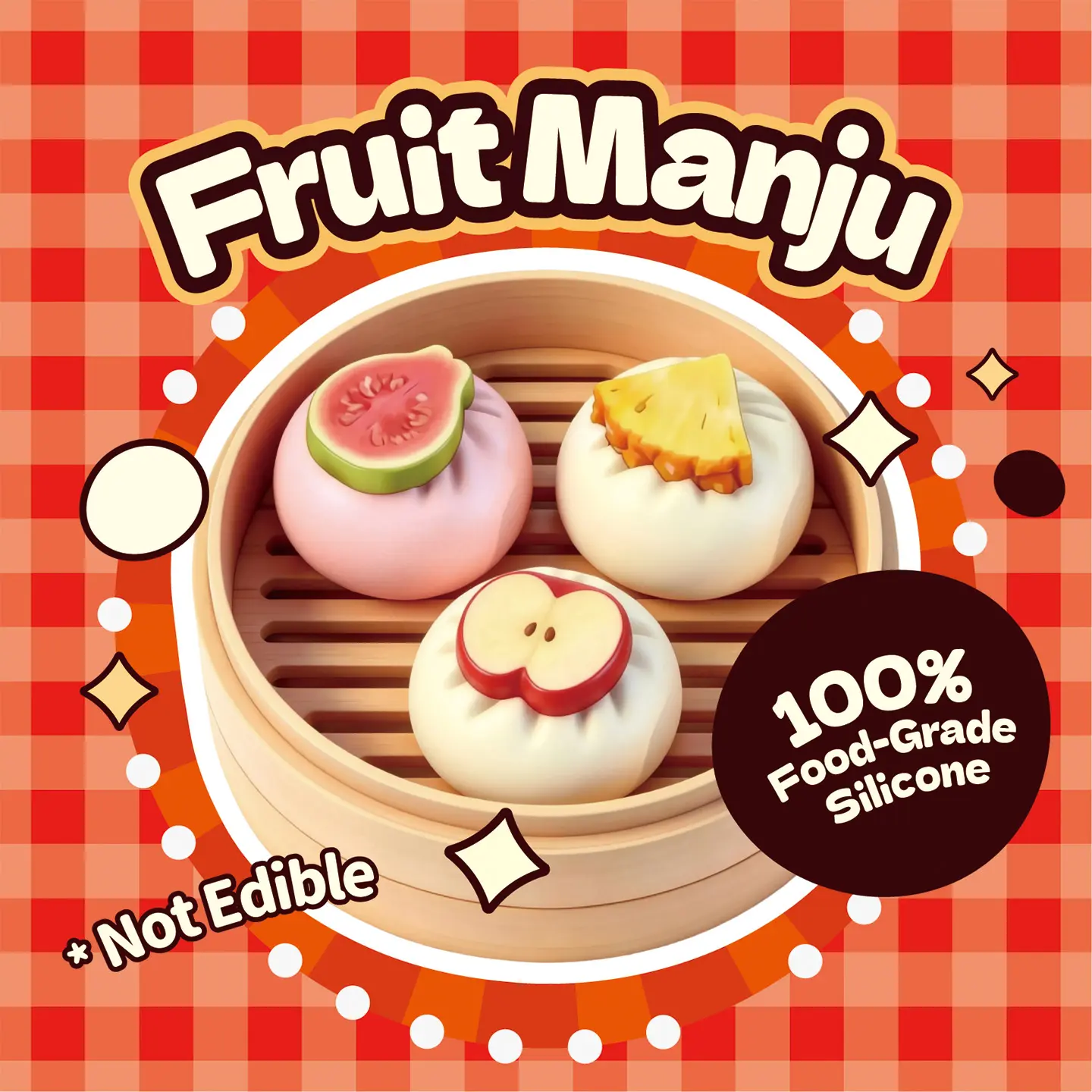 Fruit manju Tabasquishy handmade diy relieve stress Blind Box A017