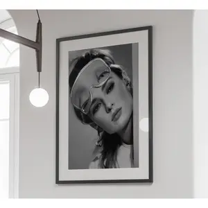 Audrey Hepburn Sleep Mask Print, Breakfast At Tiffanys Poster, Black And White, Glossy Artistic Glossy Artistic